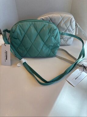 Vera Bradley Quilted Crossbody Teal or Gray You Choose